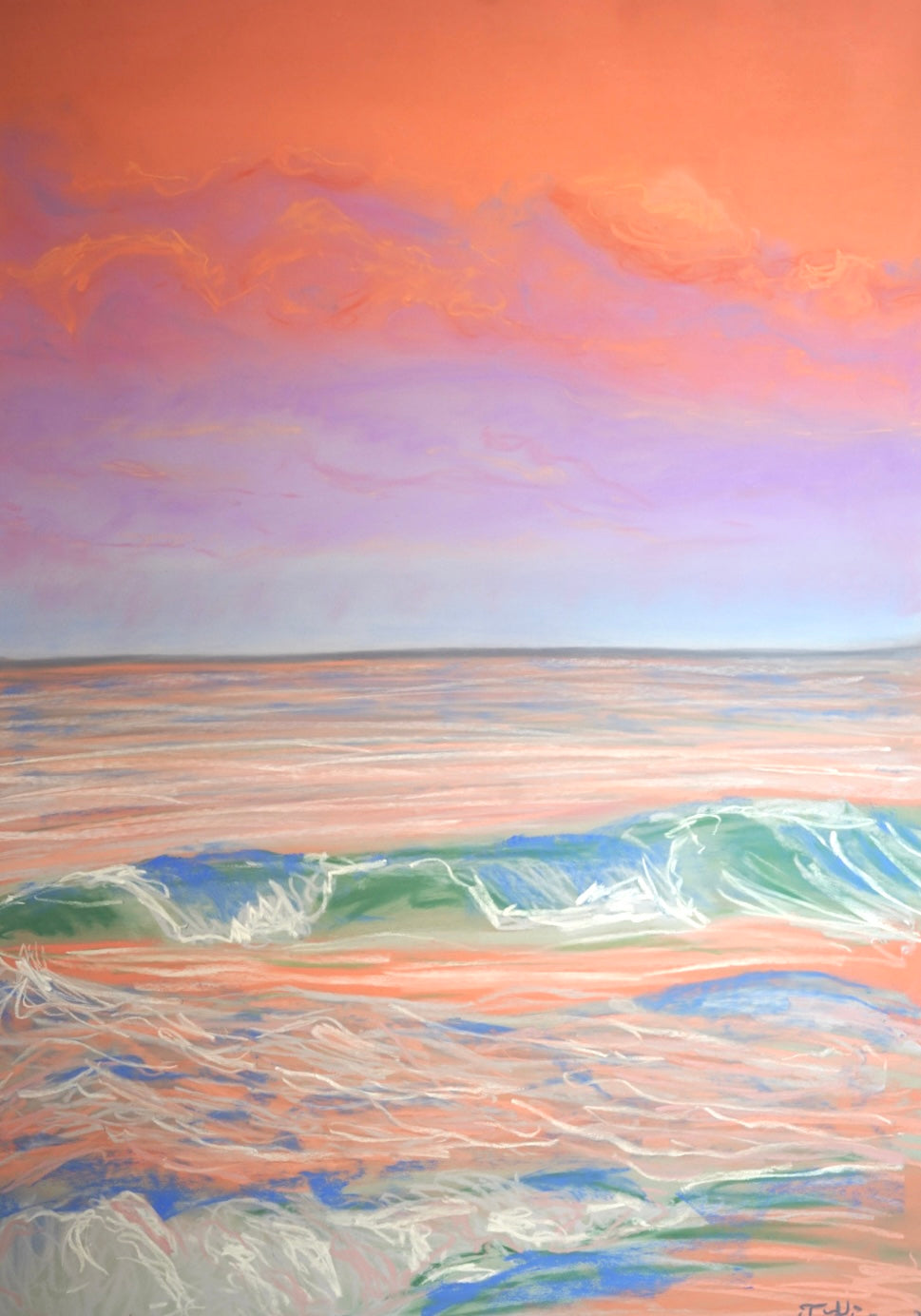 Sunset Seascape 2, 50x70cm.