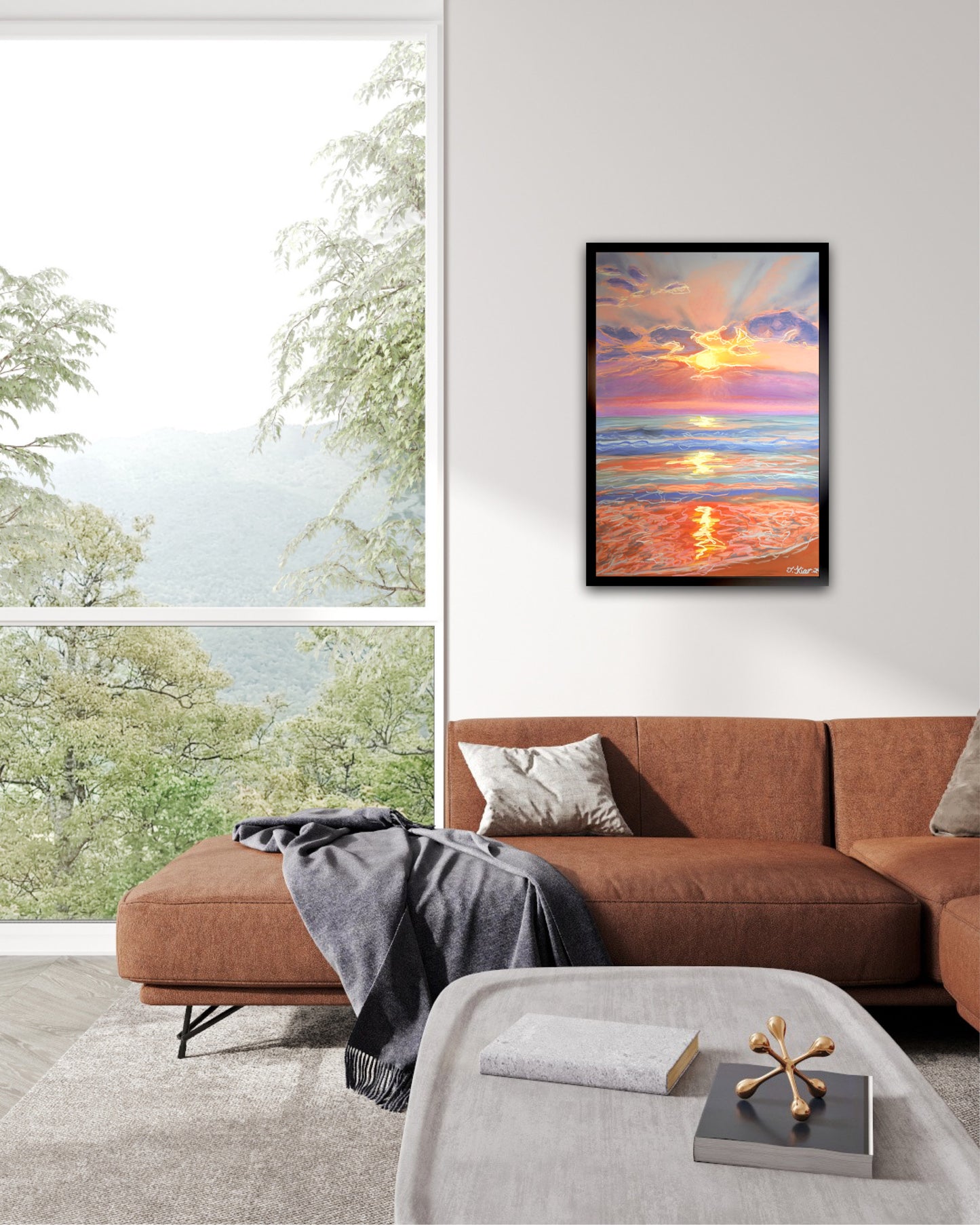 Sunset Seascape 3, 50x70cm.