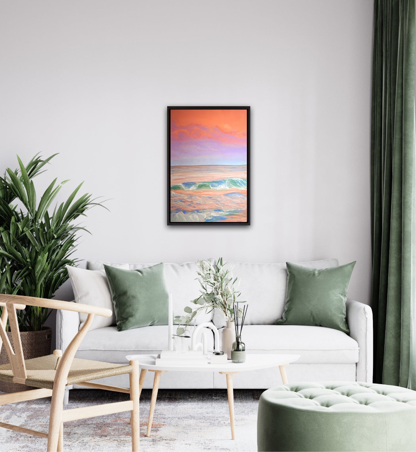 Sunset Seascape 2, 50x70cm.
