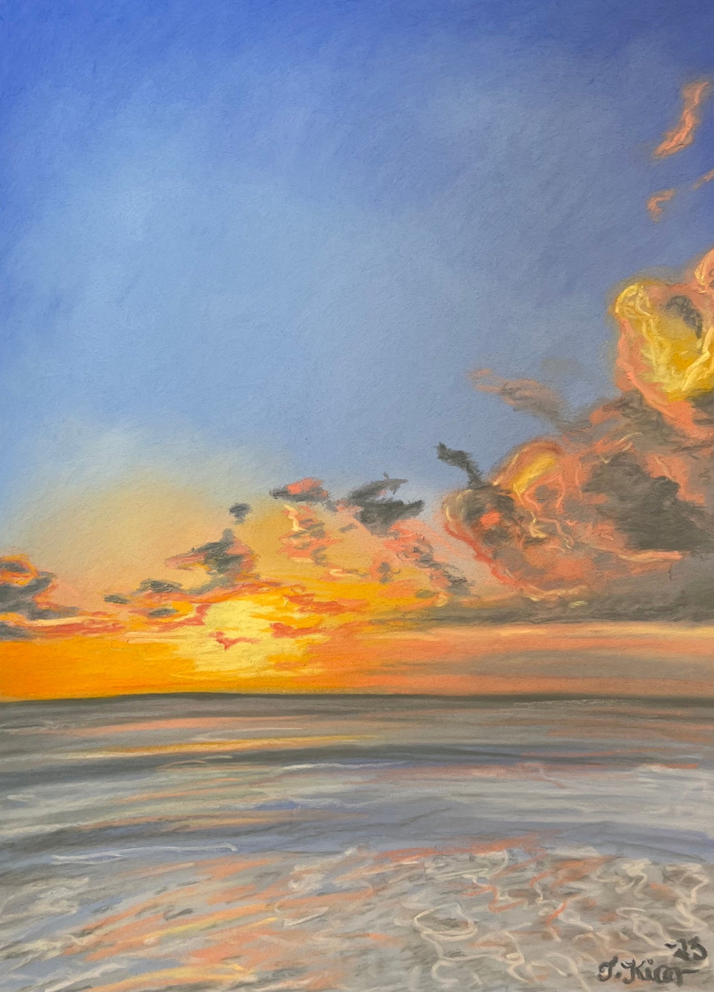 Sunset Seascape 30x40cm