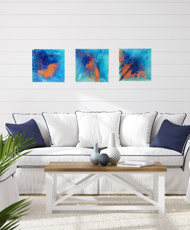 Epoxy resin series 30x30cm
