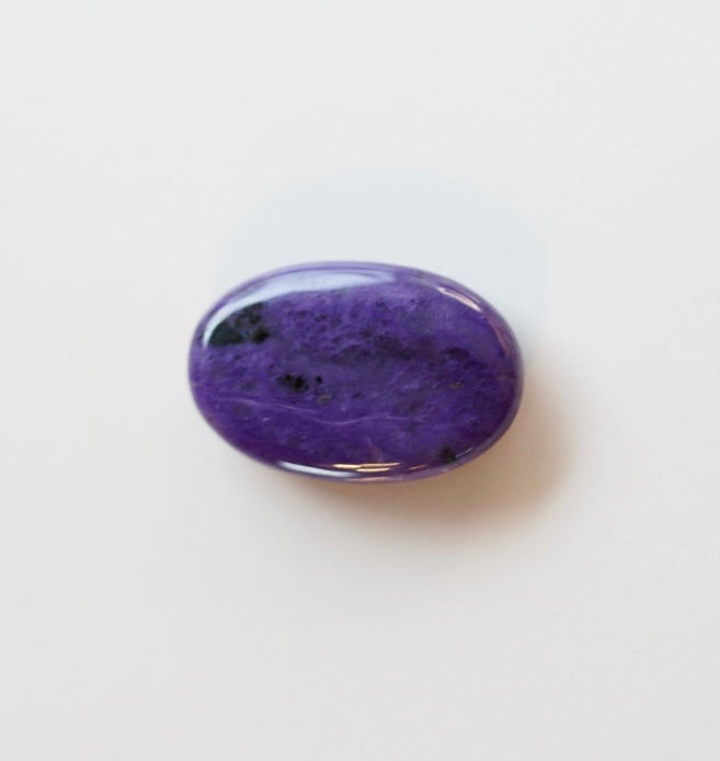 Charoite palm stone