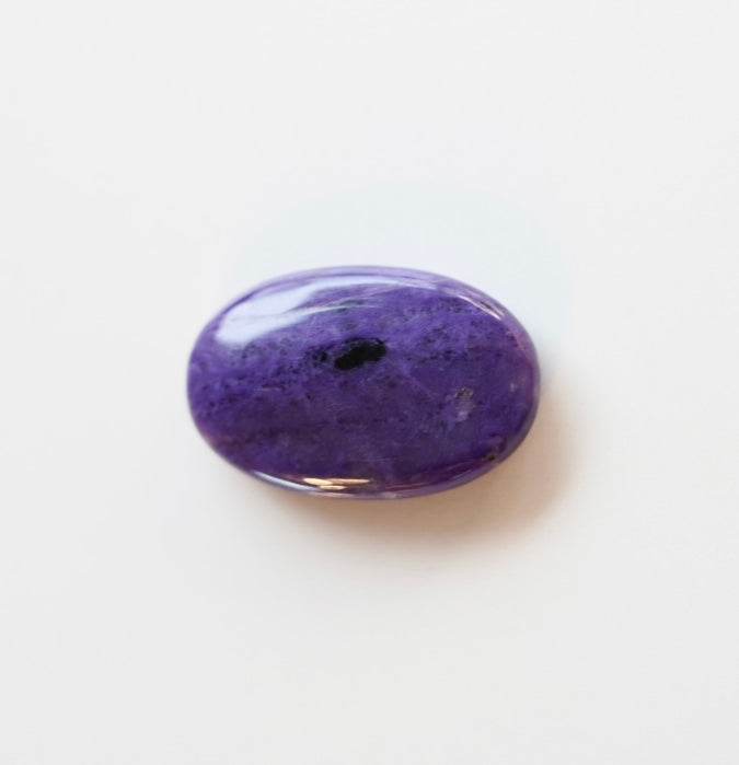 Charoite palm stone