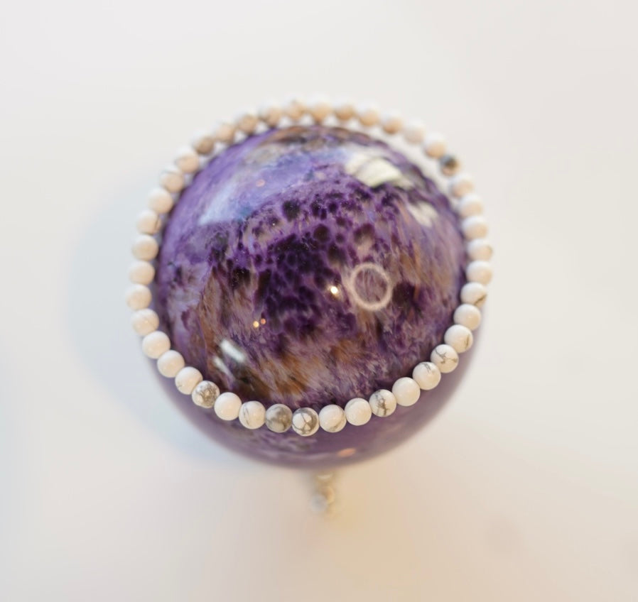 Crystal bracelet - size S/M - Howlite