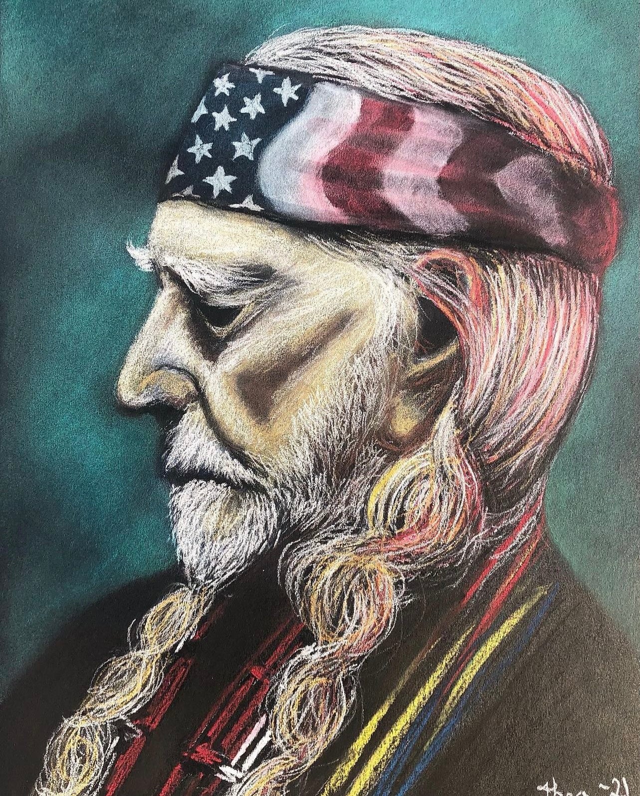 Order portrait - Dry pastel 50x70cm