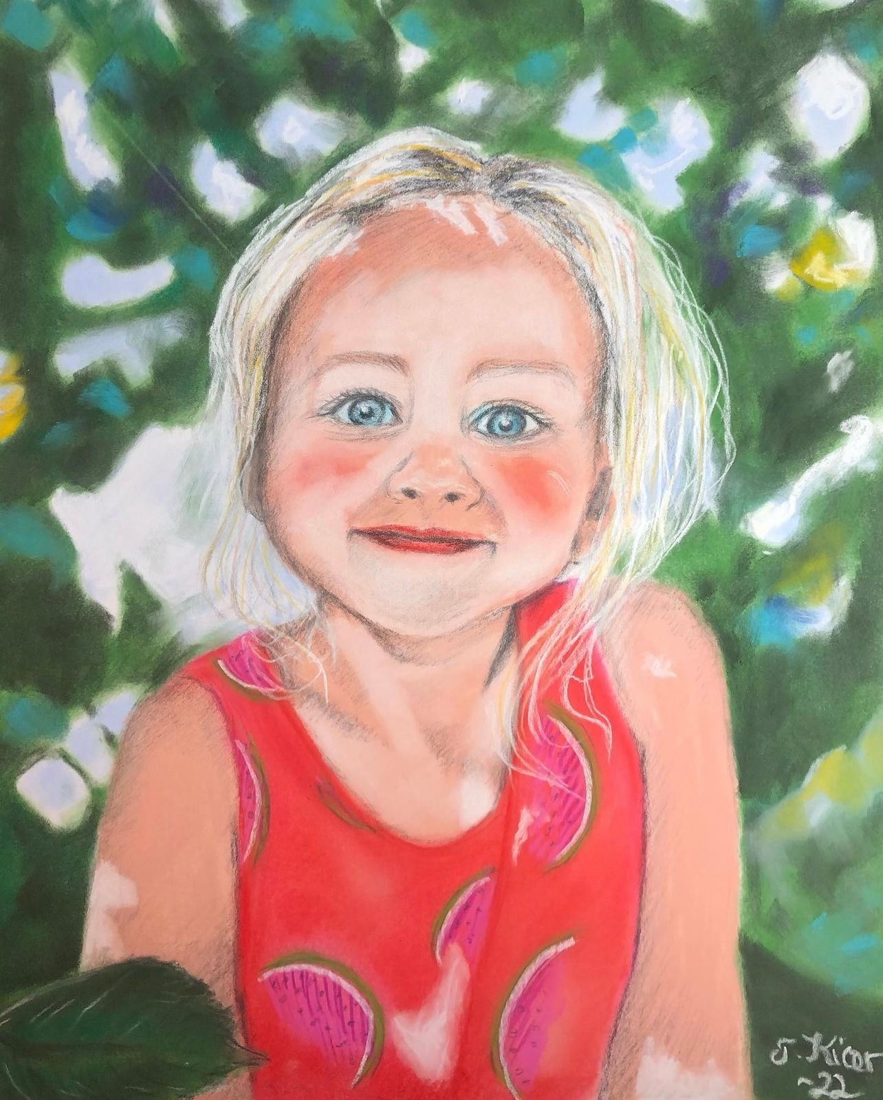 Order portrait - Dry pastel 50x70cm