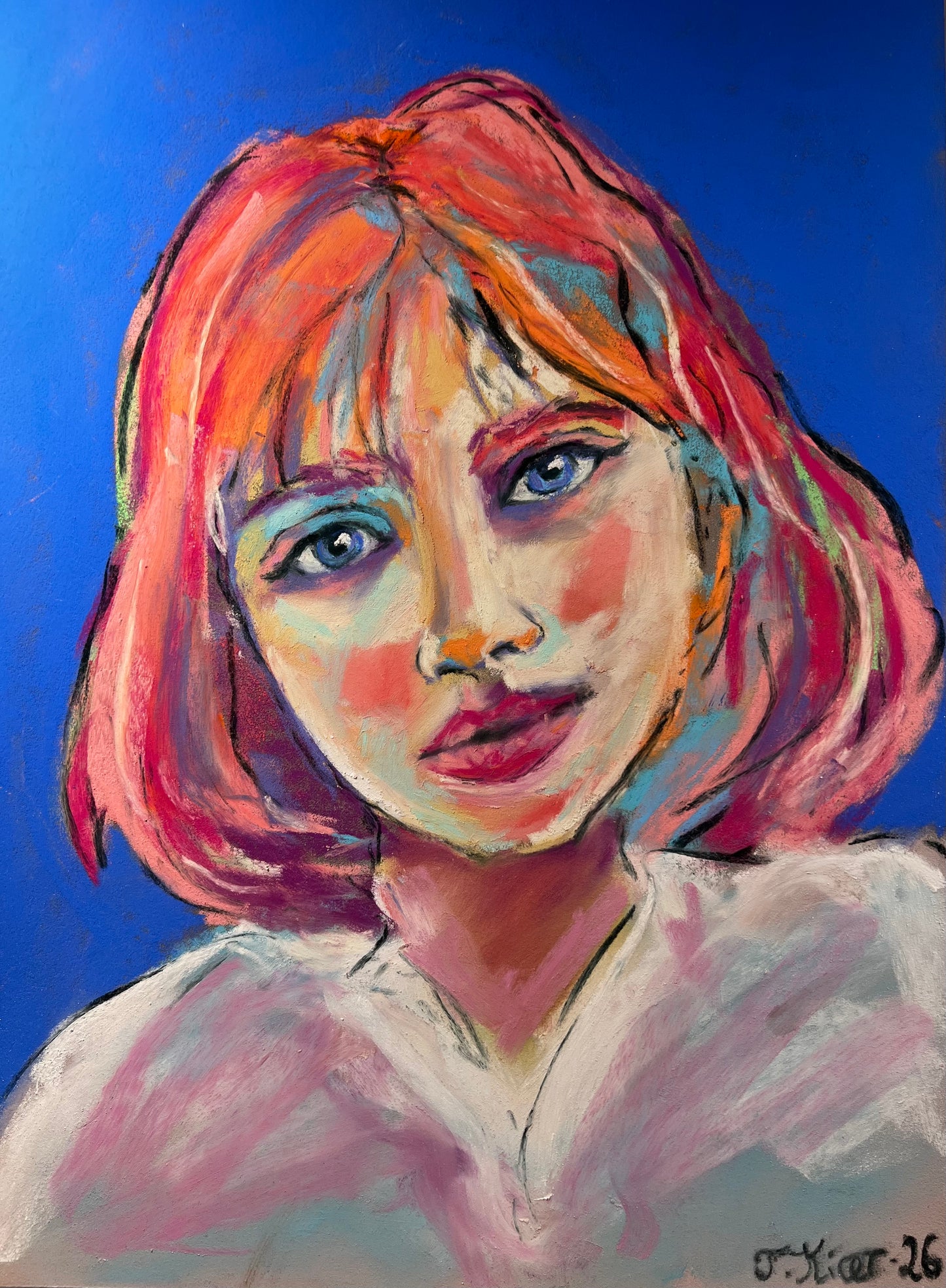 Order portrait - Dry pastel 50x70cm