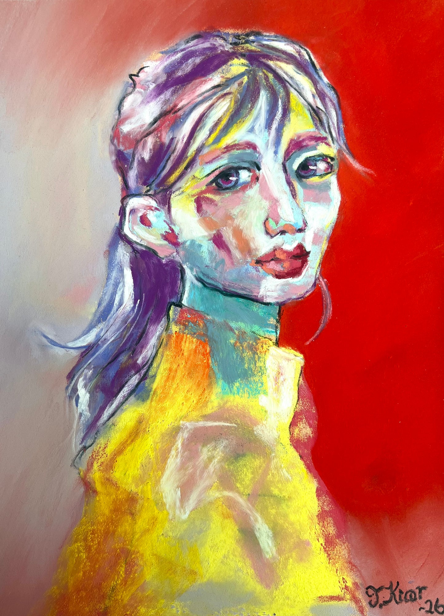 Order portrait - Dry pastel 50x70cm