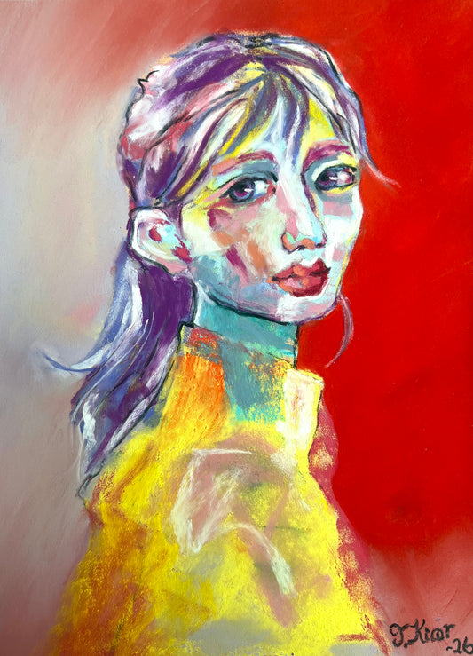 Bestilling portrett - Tørrpastell 50x70cm