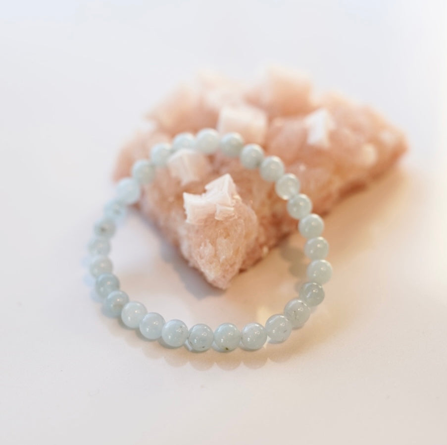 Crystal bracelet - size S/M - Aquamarine